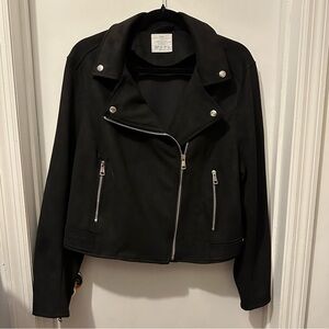 Primark Black Suede Biker Jacket